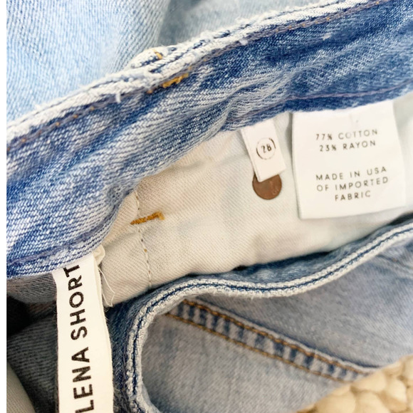 GRLFRND Women’s Helena High-Rise Cut Off Short in Tainted Love Size 28 - Picture 7 of 8